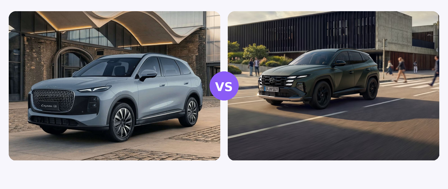 LEPAS L8 vs Hyundai TUCSON PHEV comparison